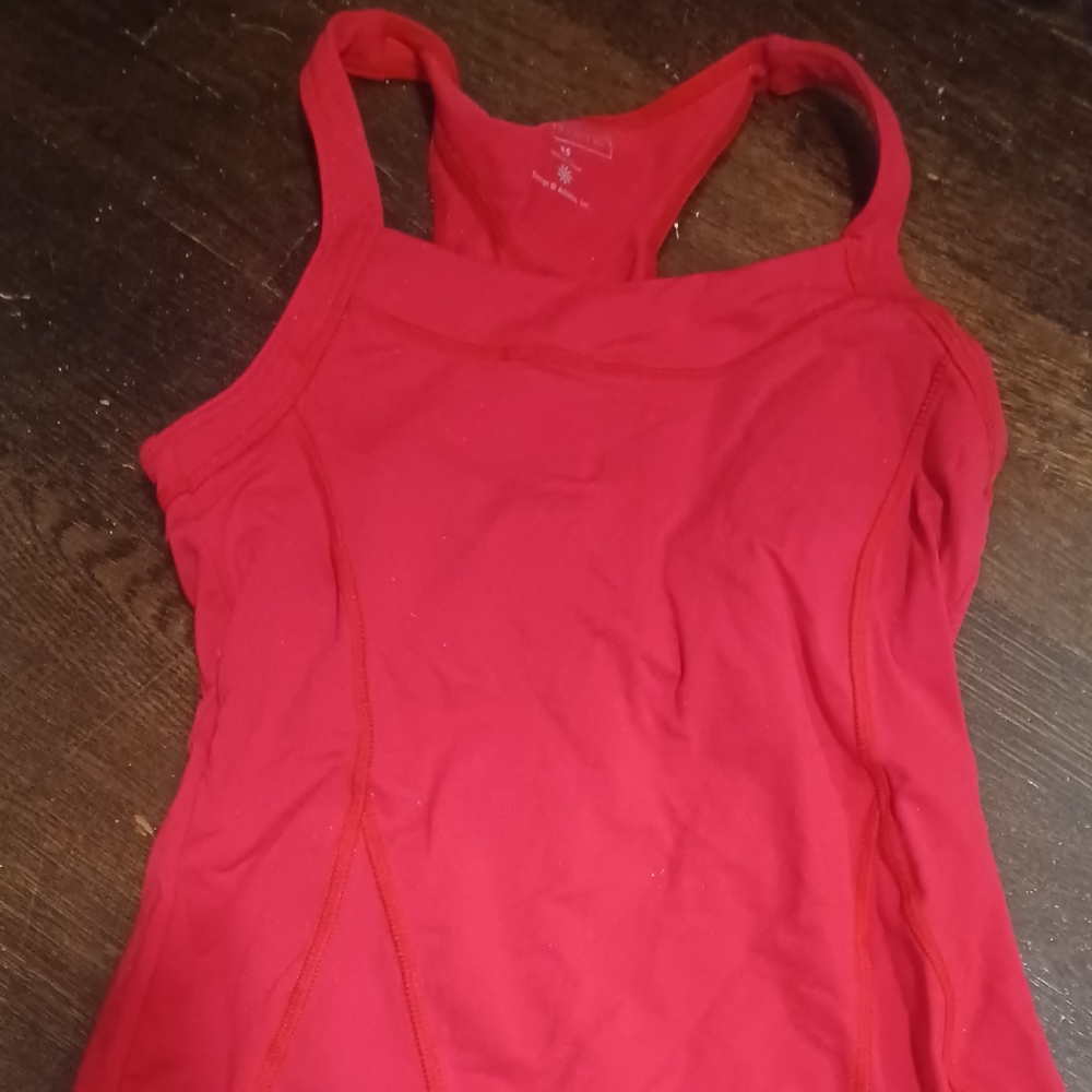 Athleta Red Workout Top Size XS.